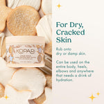 Kopari whipped body butter texture close up with hyaluronic acid and mango seed butter