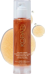 Kopari Sun Shield Body Glow, Broad Spectrum SPF 50, Lightweight Shimmering Gel Texture Absorbs Quickly, Non Sticky, Glowing Results, Gold 2 Pack - Image 9