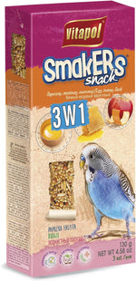 Close up of A&E Cage Company Smakers honey flavor treat stick for birds