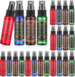 Flushie Christmas Toilet Spray 24 piece set front view for holiday gifting.