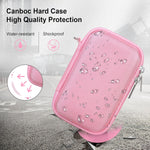 Canboc pink digital camera case mesh accessory pocket
