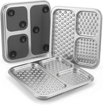 Cdipesp stainless steel lick mat for dogs and cats front view
