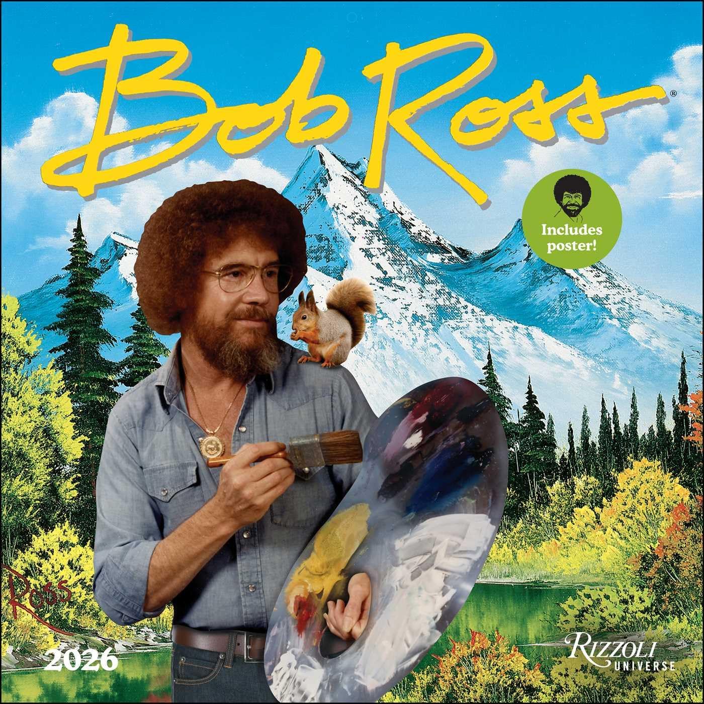 Bob Ross 2026 Wall Calendar (Includes Full-Color Poster) - Image 1