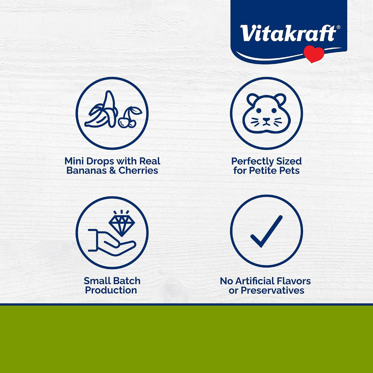 Bite sized Vitakraft treats for dwarf hamsters and mice