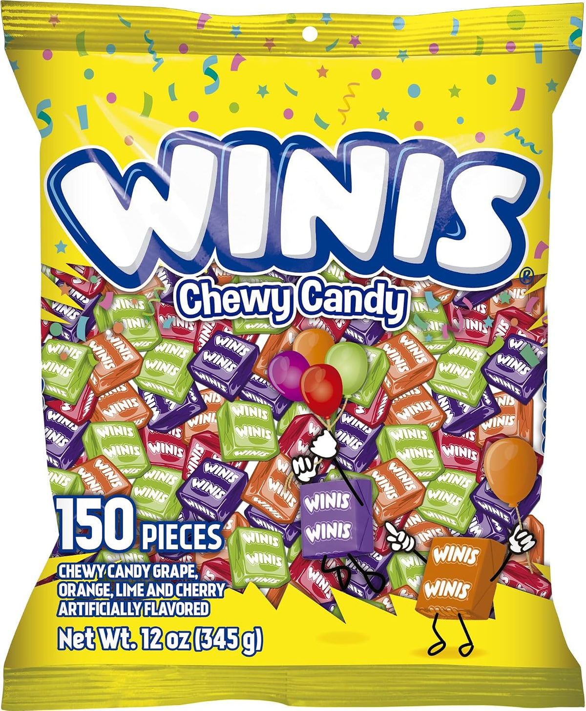 Winis Original Variety Bag Chewy Candy - Taffy Candies 50 individually wrapped pieces - Size 4 Oz | Gifts, Holiday, Parties, Concessions, Pantry, Non-Melting, Party - Image 11