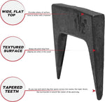 Durable alloy steel woodworking alignment accessories neatly arranged in a ten piece set.