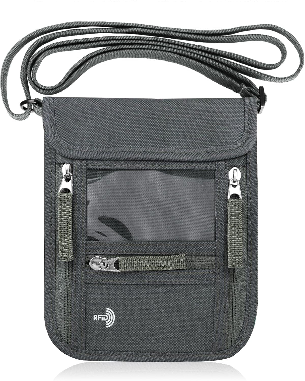 WALNEW Travel Neck Wallet, RFID Blocking Passport Holder with Lanyard - Image 10