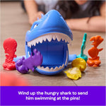 Spin Master Shark Strike kids game components laid out for play