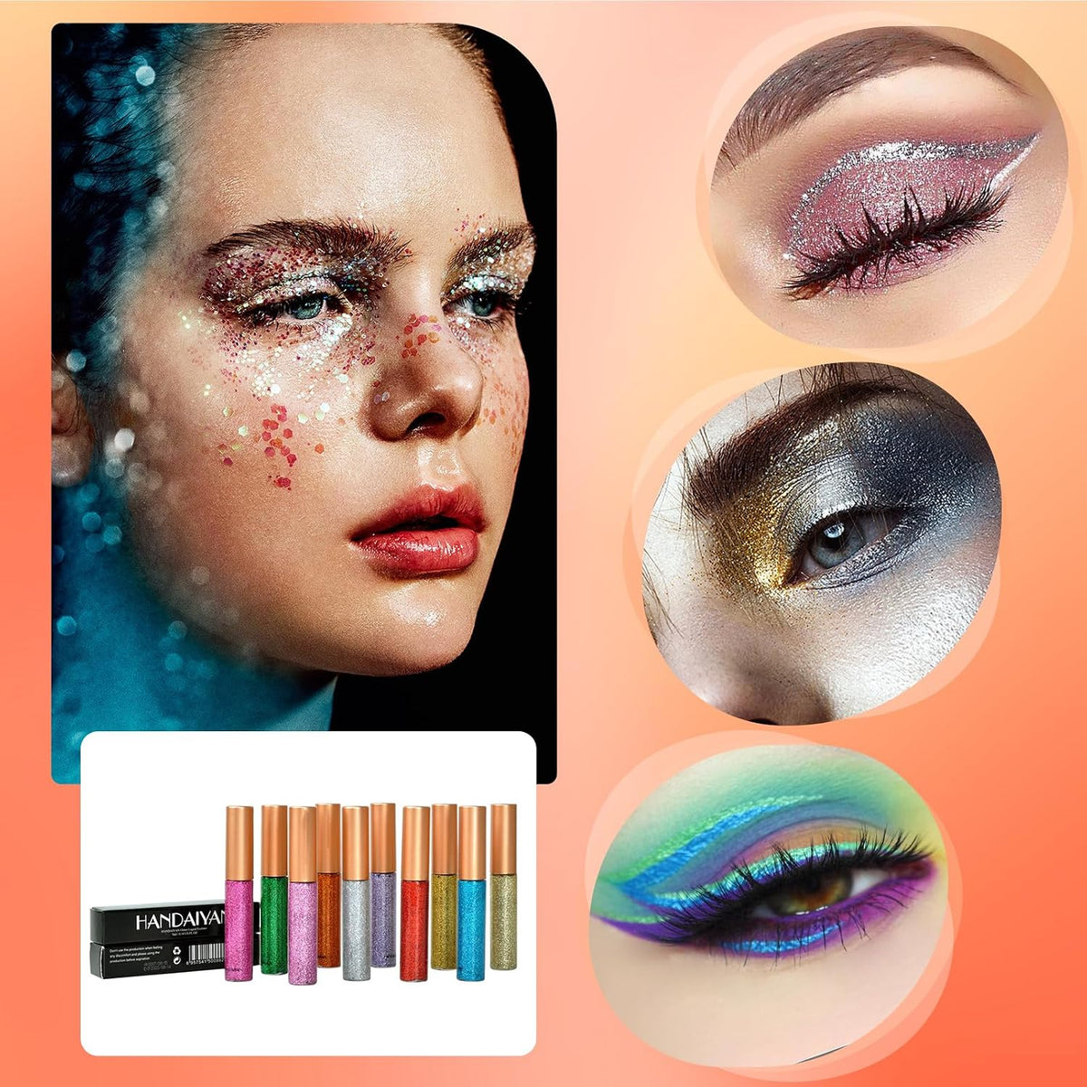 Spdoo 10 colors eyeliner set box packaging details