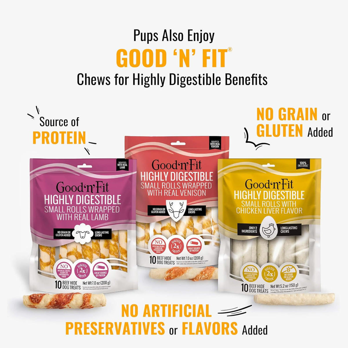 Healthy hide dog snacks for mental stimulation and boredom relief