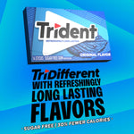 Trident original flavor sugar free gum sticks layout