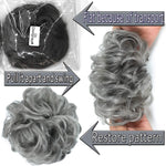 Liliyab dimgray scrunchie bun texture detail