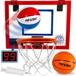 Pop-A-Shot Super Slam Over The Door Mini Basketball Hoop front view