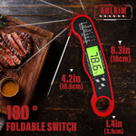AWLKIM instant read thermometer backlit screen