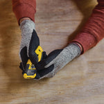 Stanley utility knife side profile in black and yellow