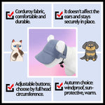 Adjustable chin strap detail on Tabksola pet baseball hat