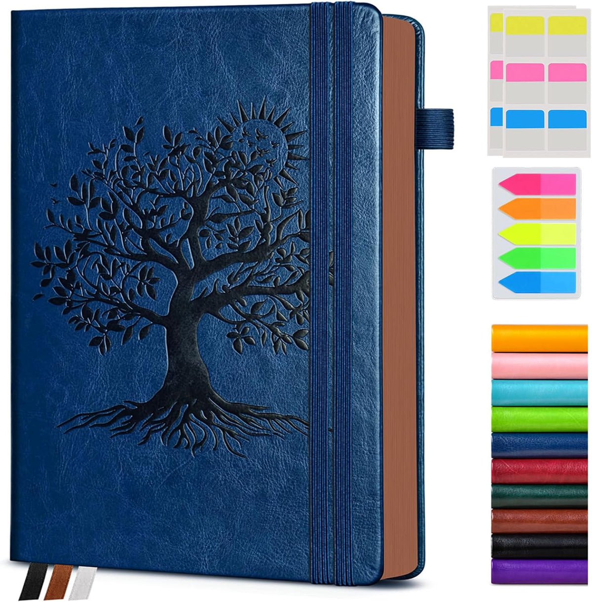PAIBAS Lined Journal Notebook with 300 Page Numbered Pages, Vintage Leather | A4 Hardcover Large Notebook 8.5"X11.3", Daily Journal for Women Men,Writing Notebooks for Note Taking,Business,Work,Travel - Image 14
