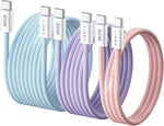 LISEN for iPhone 16 15 USB C to USB C Fast Charging, 60W USB C Cable Type C Fast 4 in 1 Charging Cable for iPhone 16 15,Samsung S24 S23 iPad Pro 13 12.9 11 inch, iPad Air 5,Black,3Pack 3+6+10FT - Image 15