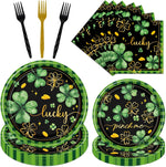 Rakuto 96-piece St. Patrick's Day tableware set front view