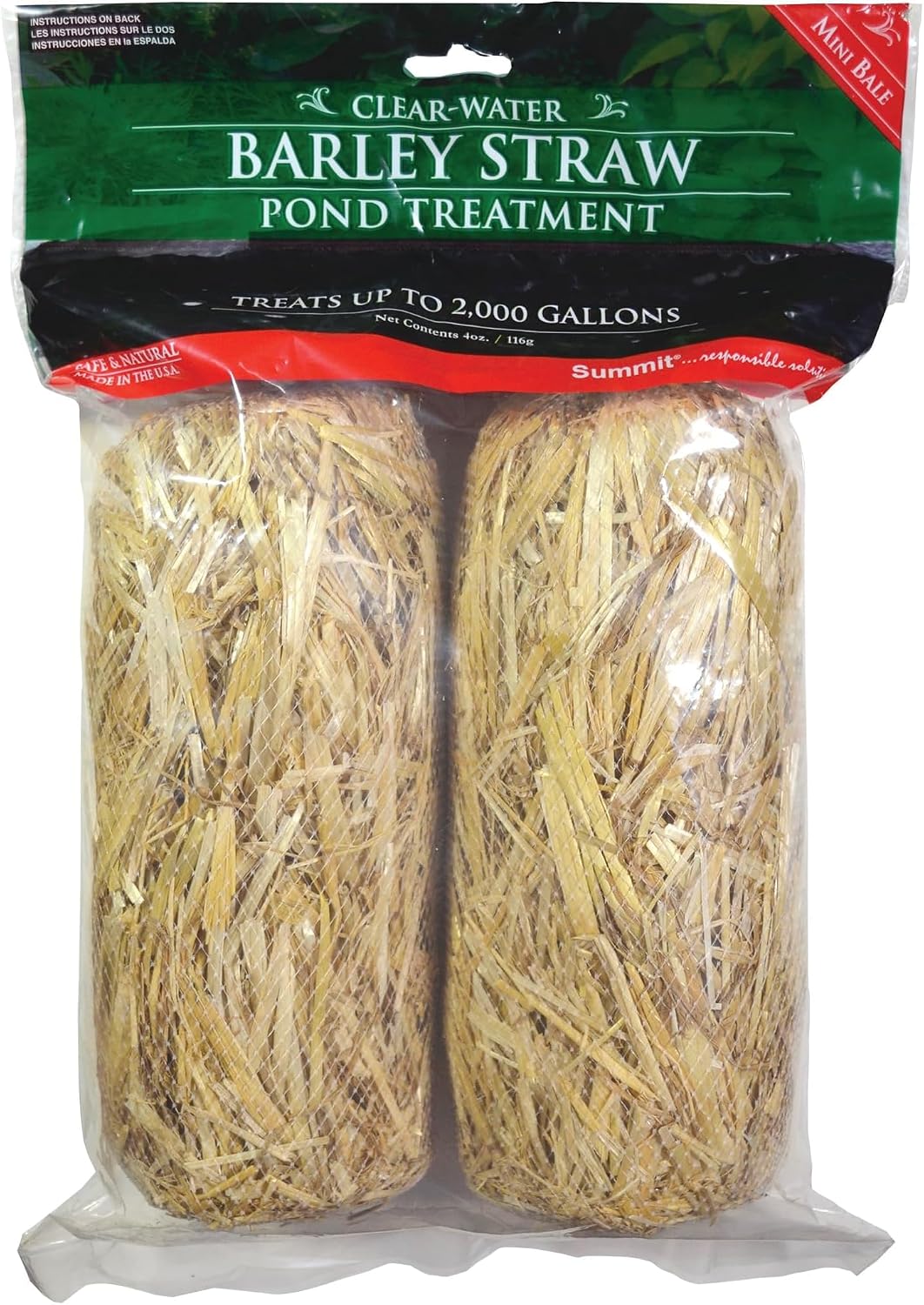 Summit barley straw bales lifestyle usage for backyard ponds