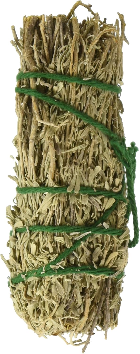 Sage Spirit sage sweetgrass smudge wand front view aromatic ritual herb