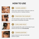 Eyebrow grooming brush included with lash tool set