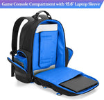 PGmoon travel bag open compartment showing console divider