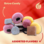 Premium imported soft retro candy assortment perfect for party buffets and gifts