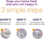 Litter Genie XL+ Pail | Cat Litter Waste Disposal System for Odor Control | Includes 1 Jumbo Refill Bag - Image 11