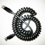 Curlynet 24AWG spiral coiled Ethernet cable front view