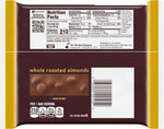 Authentic USA imported Hershey's chocolate bars with roasted whole almonds layout.