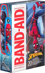 Band-Aid Marvel Spiderman packaging lifestyle angle