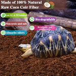 Fluffy hydrated coconut fiber terrarium substrate for bearded dragons