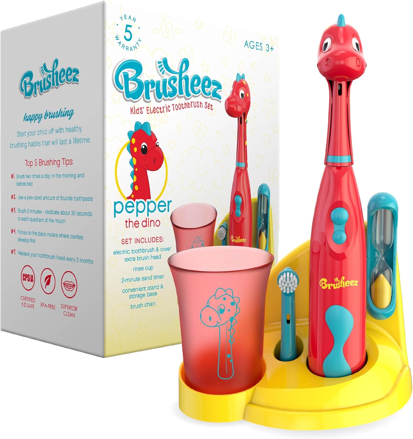 Brusheez kids electric toothbrush front view