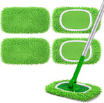 Yicotira reusable microfiber mop pads pack of four front view for eco friendly floor cleaning.