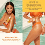 Kopari Sun Shield Body Glow pump dispenser detail
