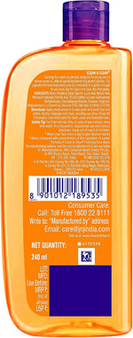 Clean And Clear Facewash bottle back view ingredients label