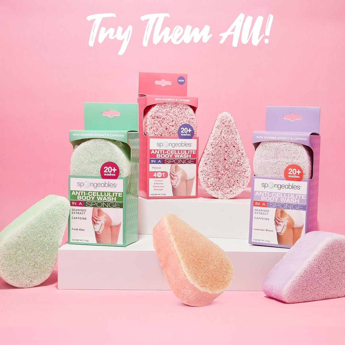 Spongeables Pedi Scrub creating rich lather with water