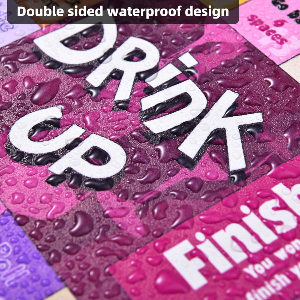 Waterproof leather surface of NETANICO drinking board game