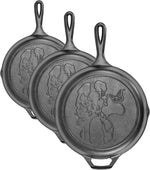 Lodge 10.25 Inch Dolly Parton Pre-Seasoned Cast Iron Stamped Skillet - Signature Teardrop Handle - Use in the Oven, on the Stove, on the Grill, or Over a Campfire, Black - Image 11
