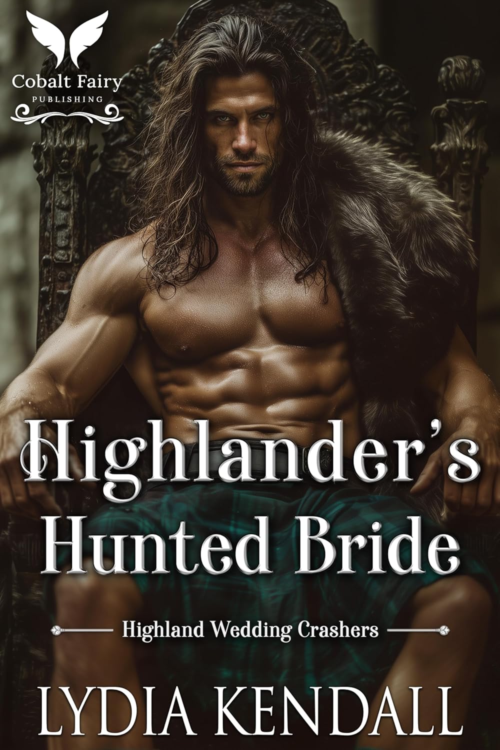 Cobalt Fairy Lydia Kendall Highlander's Hunted Bride paperback novel front view