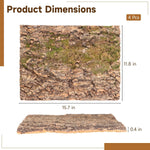 Customizable natural cork sheet being cut to size for vivarium