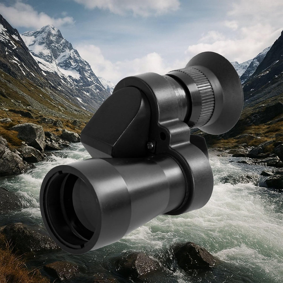 Zopsc 8x20 monocular telescope front view showing the fully multi-coated objective lens barrel.