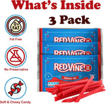 Red Vines soft and chewy raspberry flavor candy trays stack view
