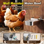 Leak proof self filling outdoor pet water fountain side angle