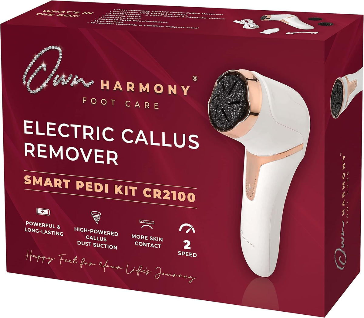Own Harmony vacuum foot scrubber ergonomic handle and power button