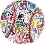 Mfuxu 50 pieces baseball vinyl stickers front product display