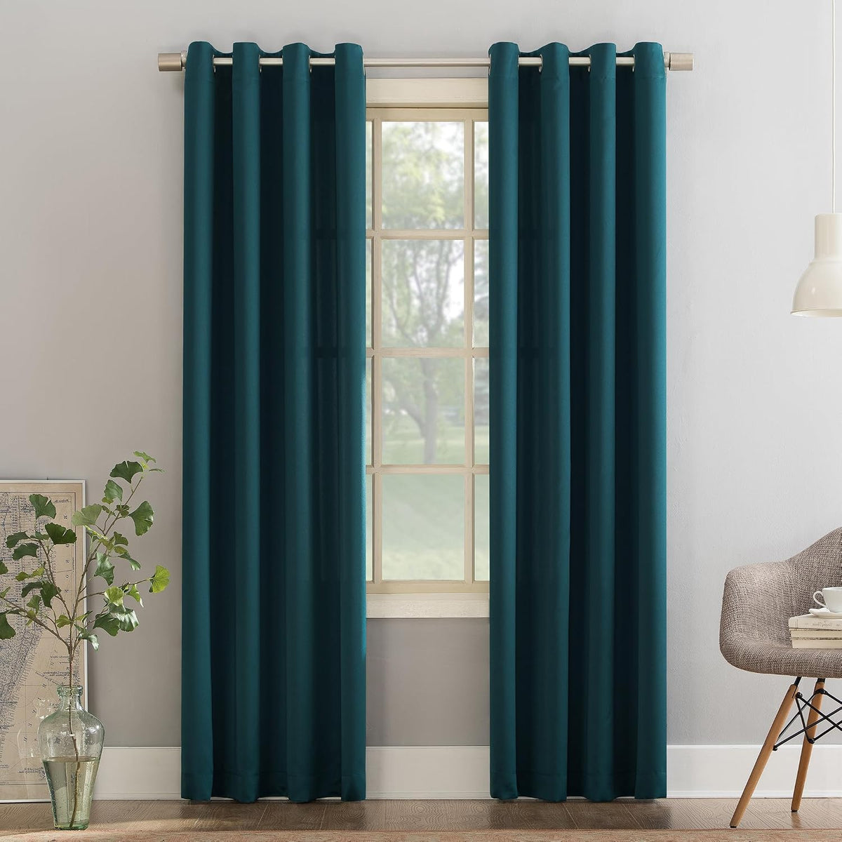 Sun Zero Barrow Energy Efficient Grommet Curtain Panel Pair - Image 11