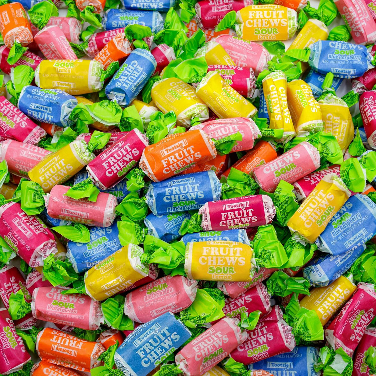 FRUIT CHEWS Candy 2 lb - Individually Wrapped (136 Pieces), Bulk Bag, 5 Assorted Flavors, Soft & Fruity, Gluten & Peanut Free - Image 10