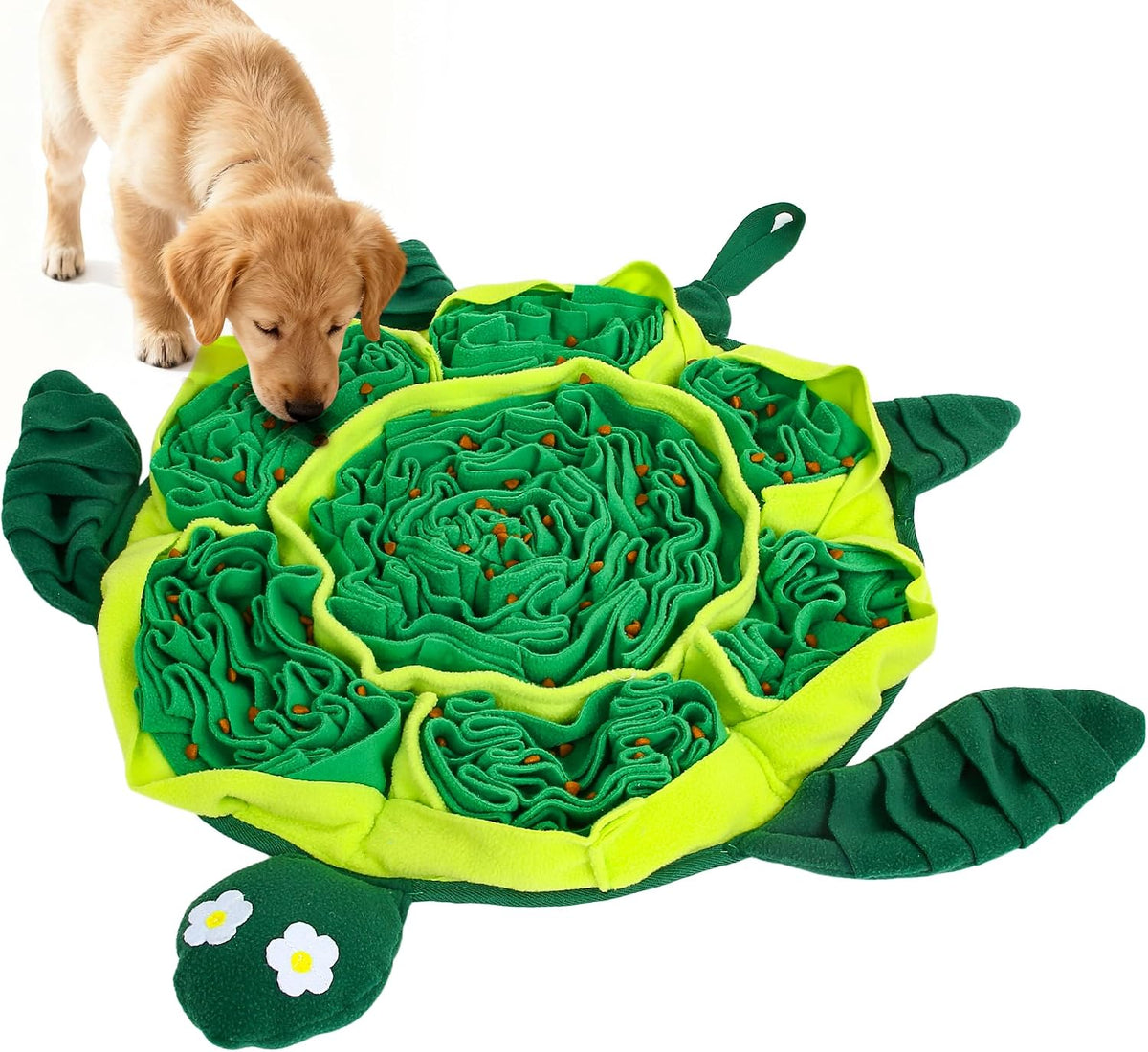 Flerdmau turtle snuffle mat for dogs front view